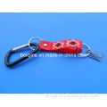 Climbing Button Carabiner PVC Key Chain